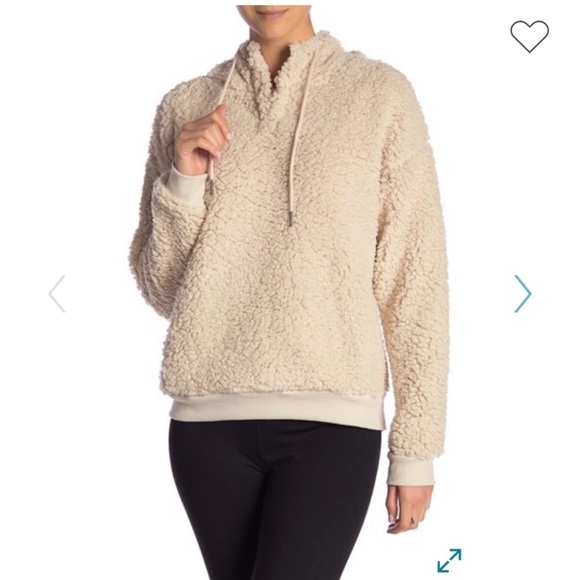 NWT Z by Zella Faux Shearling Pullover Hoo… - Picture 2 of 8